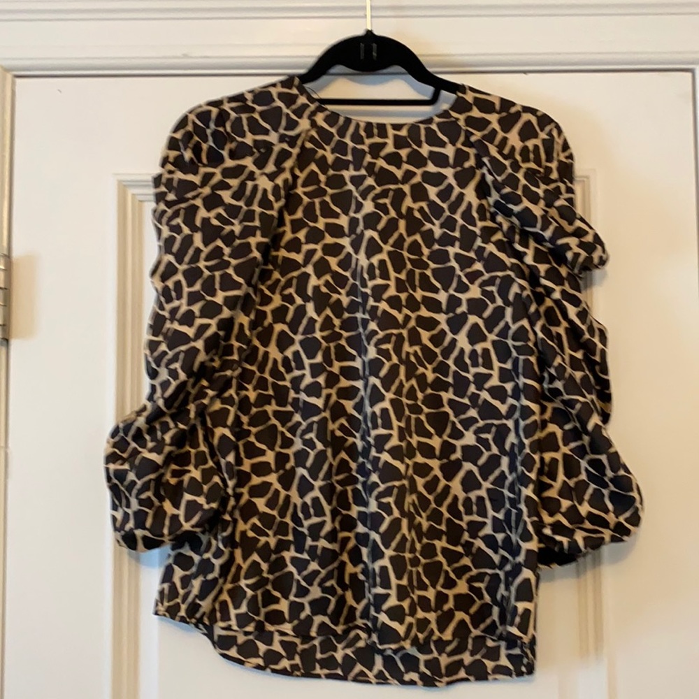 Zara, Ladies Blouse, Animal Print, NWT, Size L